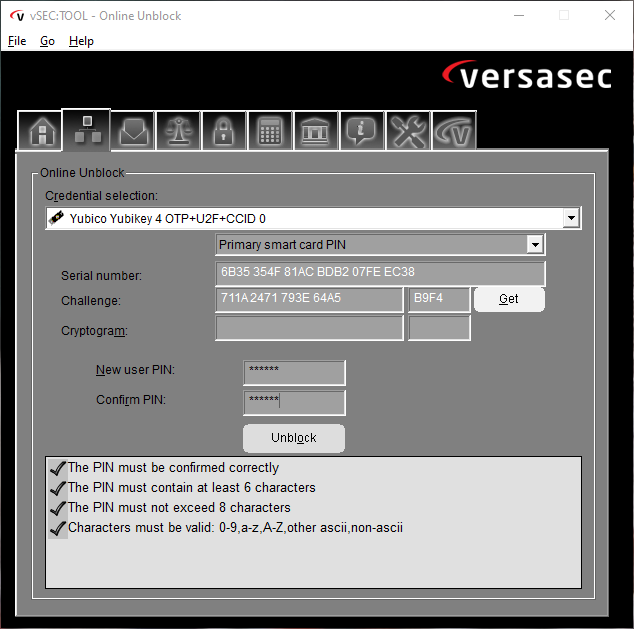 Versasec vSEC:TOOL K-Series