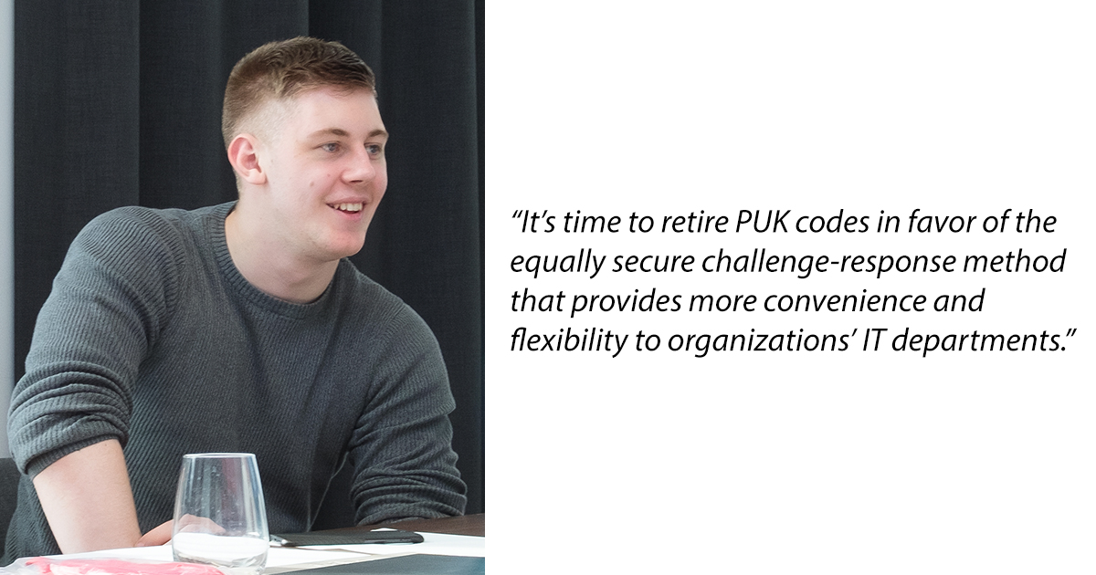 Ditch PUK for Challenge-Response